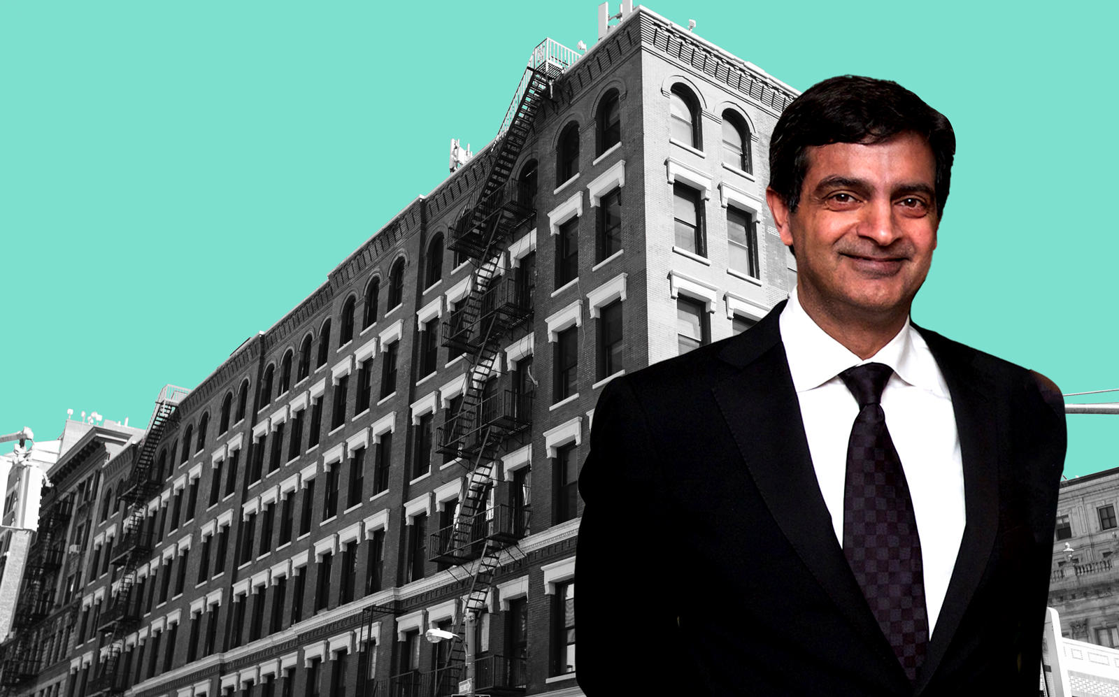 154 Grand Street and WeWork CEO Sandeep Mathrani (WeWork, Getty)