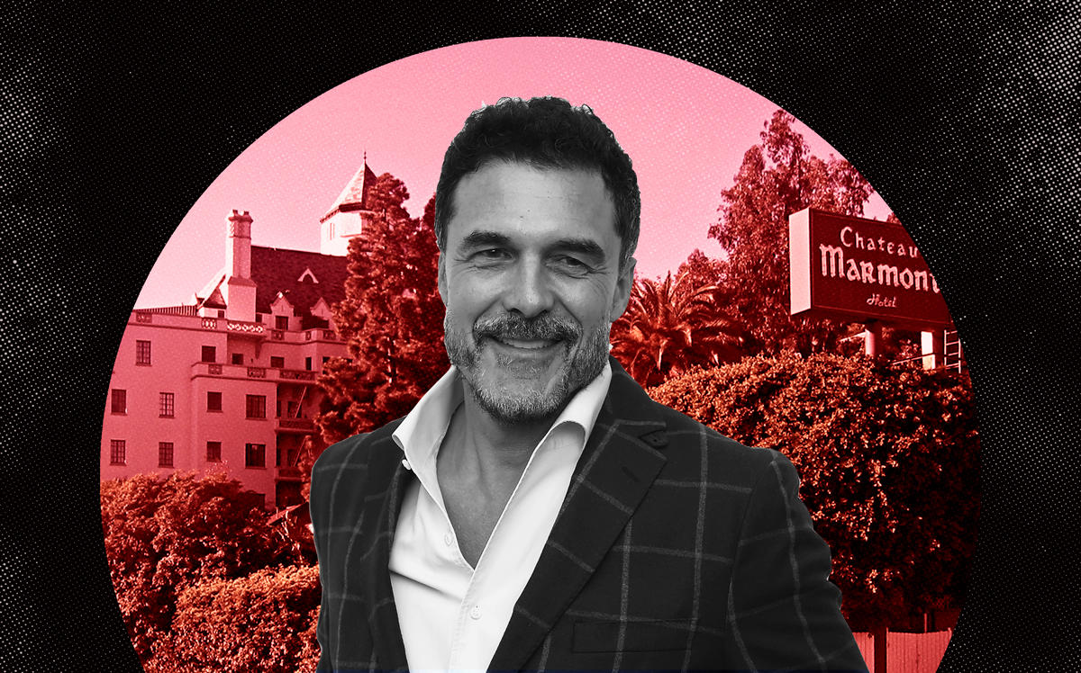 André Balazs and the Chateau Marmont (Getty, Wikimedia) 