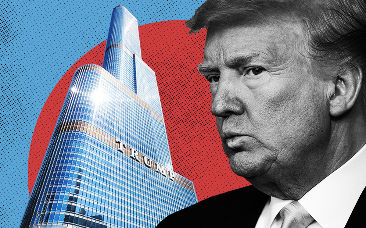 Donald Trump and the Trump Tower in Chicago (Getty, Trump Org., iStock)