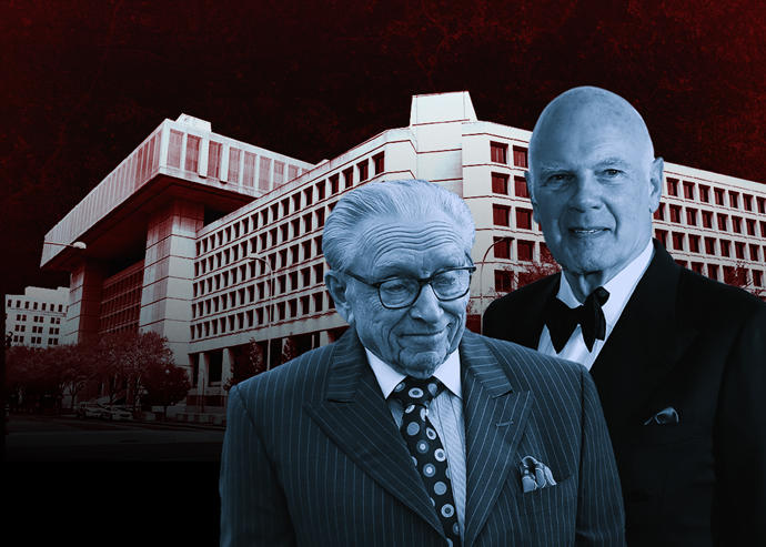Larry Silverstein, Steve Roth and the J. Edgar Hoover Building (Getty)
