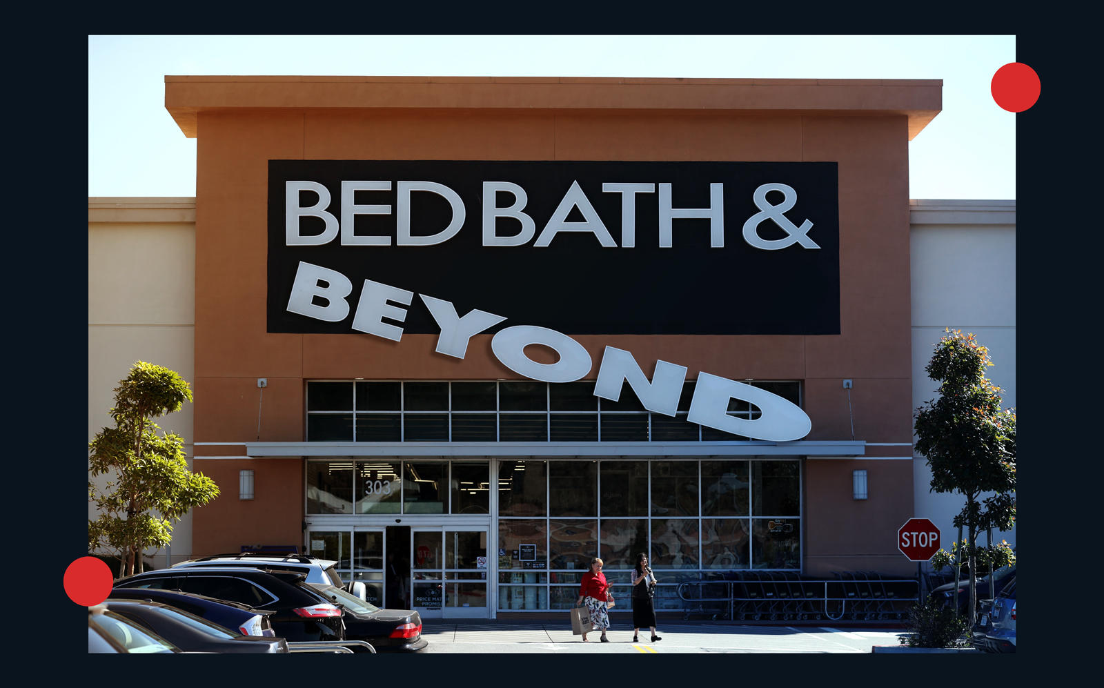 Bed Bath & Beyond will close 200 stores as the retailer’s sales plummeted 50 percent. (Getty)