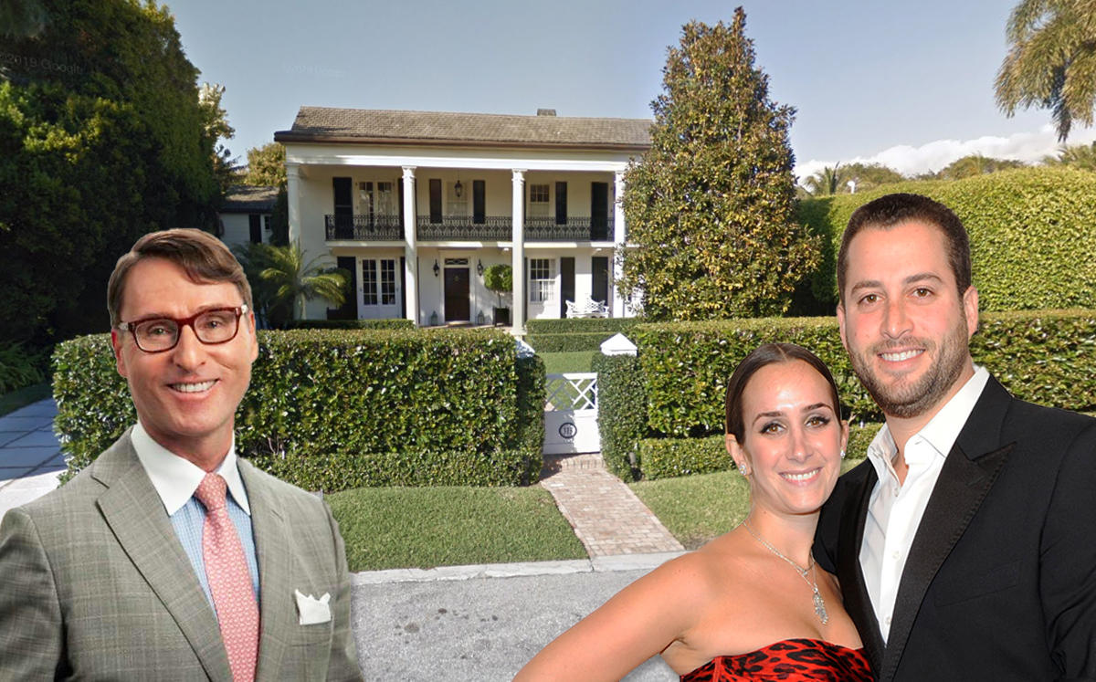 Brian C. Wille, Caroline Endzweig and Guy Endzweig, with 315 Tangier Ave (Credit: Google Maps and MAX RAPP/Patrick McMullan via Getty Images)