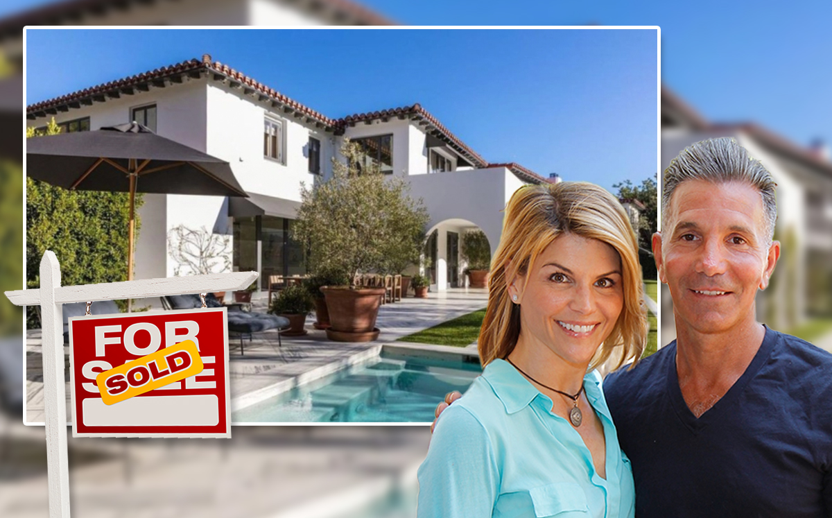 Lori Loughlin and husband Mossimo Giannulli sold their 12,000-square-foot Bel Air mansion (Credit: Donato Sardella/WireImage via Getty Images and Realtor.com via Dirt.com)