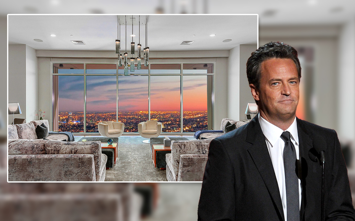 Matthew Perry and the apartment (Credit: Kevin Winter/Getty Images and Compass)