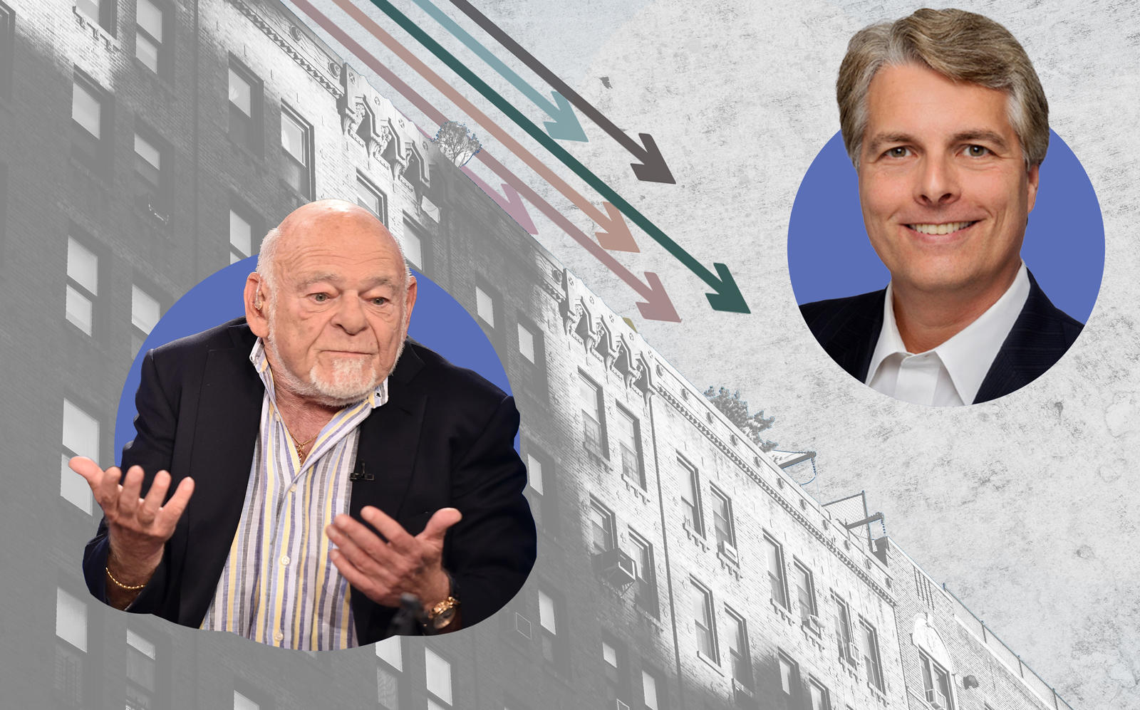 Equity Residential chairman Sam Zell and CEO Mark Parrell (right) (Getty, iStock)