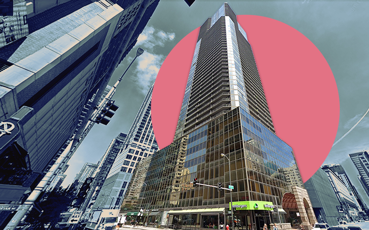 10 E. Ontario Street tower, whose condo owners rejected a buyout bid by Strategic Properties of North America (Google Maps)