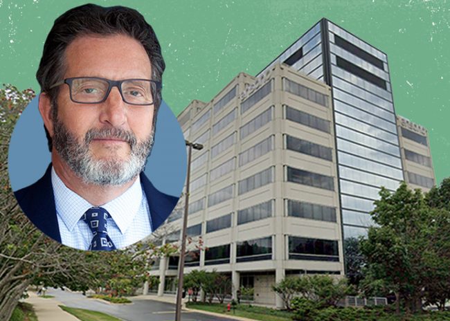 Bradford Allen is eyeing a bright future in the Chicago suburban office market. Principal and co-founder Jeffrey A. Bernstein, and 3333 Finley Road property in Downers Grove the firm is buying. (Google Maps)