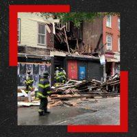 East Village facade plunges to street, Brooklyn building falls during storm