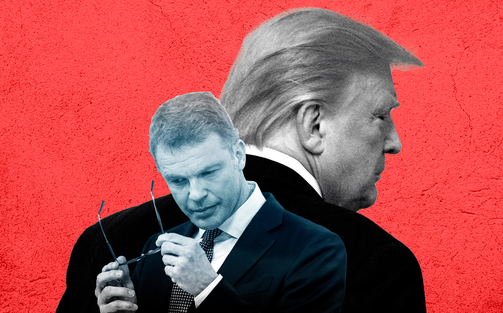 Deutsche Bank CEO Christian Sewing and President Donald Trump (Sewing by Thomas Lohnes/Getty Images; Trump by Drew Angerer/Getty Images)