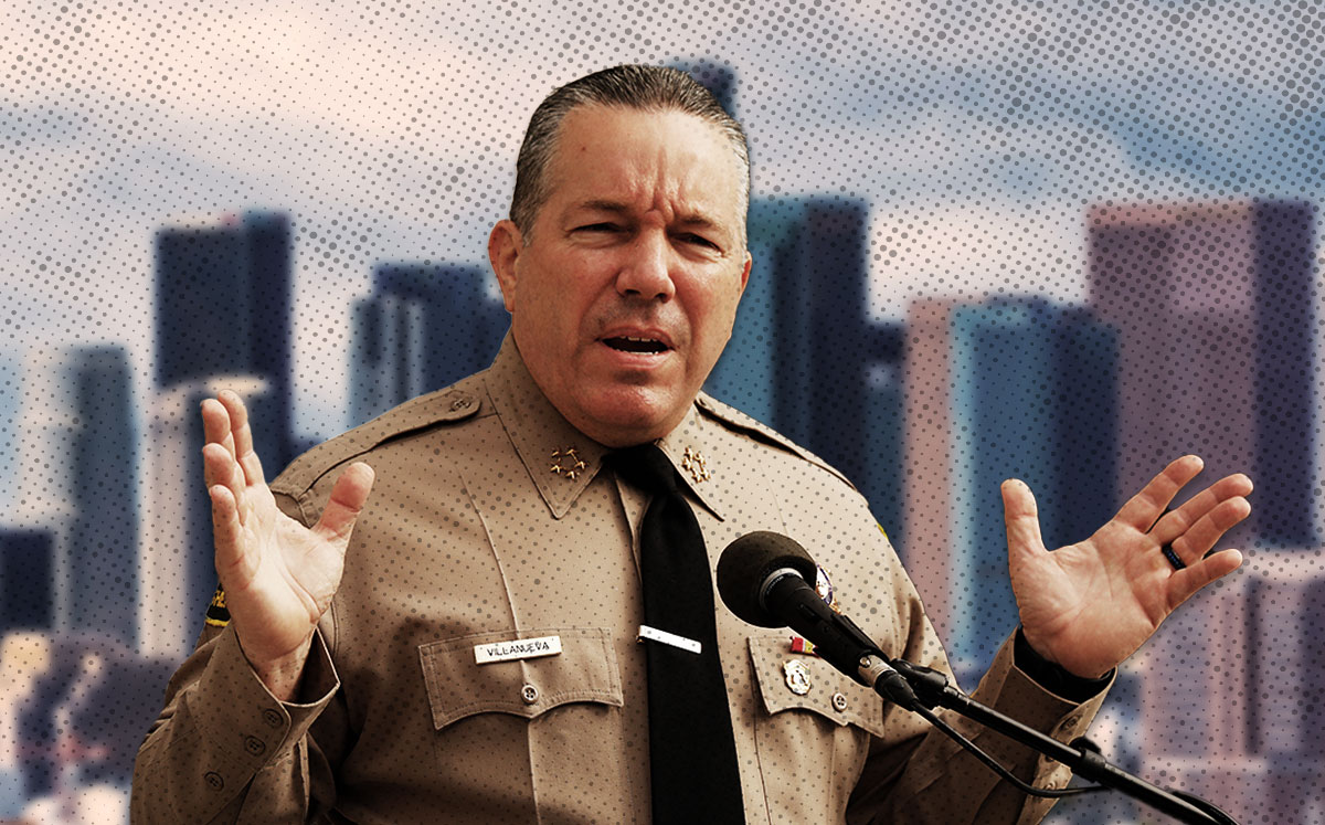 L.A. County Sheriff Alex Villanueva (Credit: Al Seib/Los Angeles Times via Getty Images)