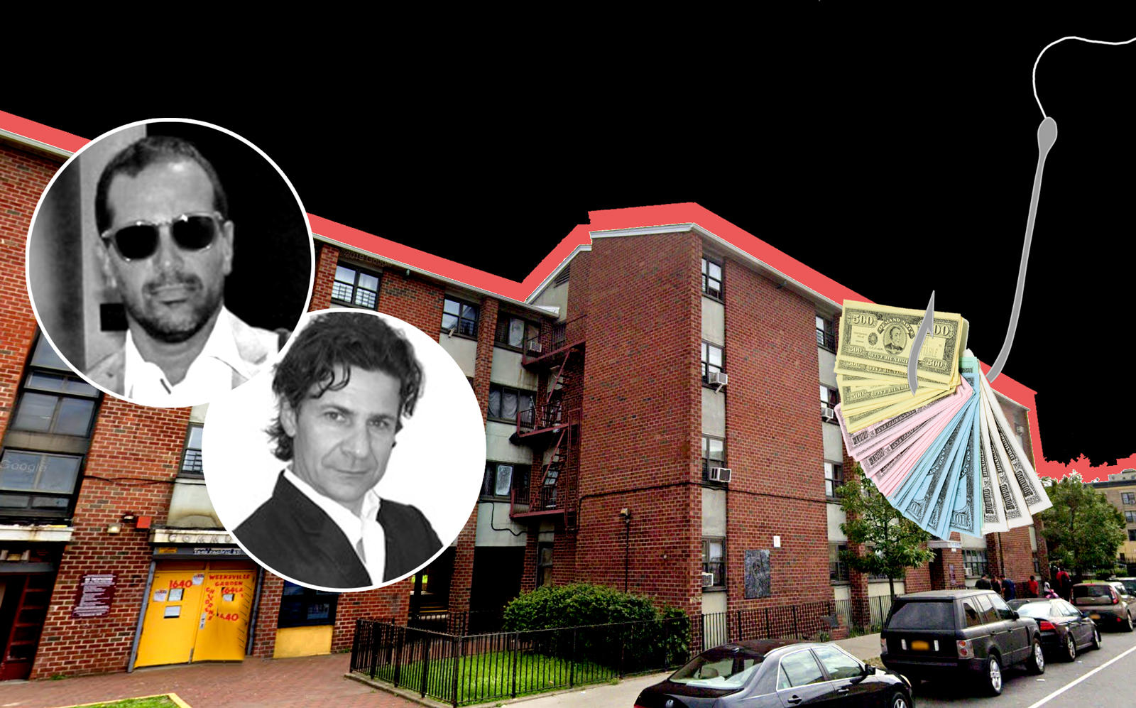 Platinvm Property Group's Nicola Pedrazzoli and Massimiliano Bonetti and 1632 Pacific Street in Brooklyn (Google Maps; LinkedIn)