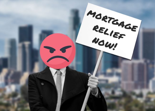 Landlords are organizing a protest around the lack of mortgage relief government policies and the inability to hit tenants with eviction notices.