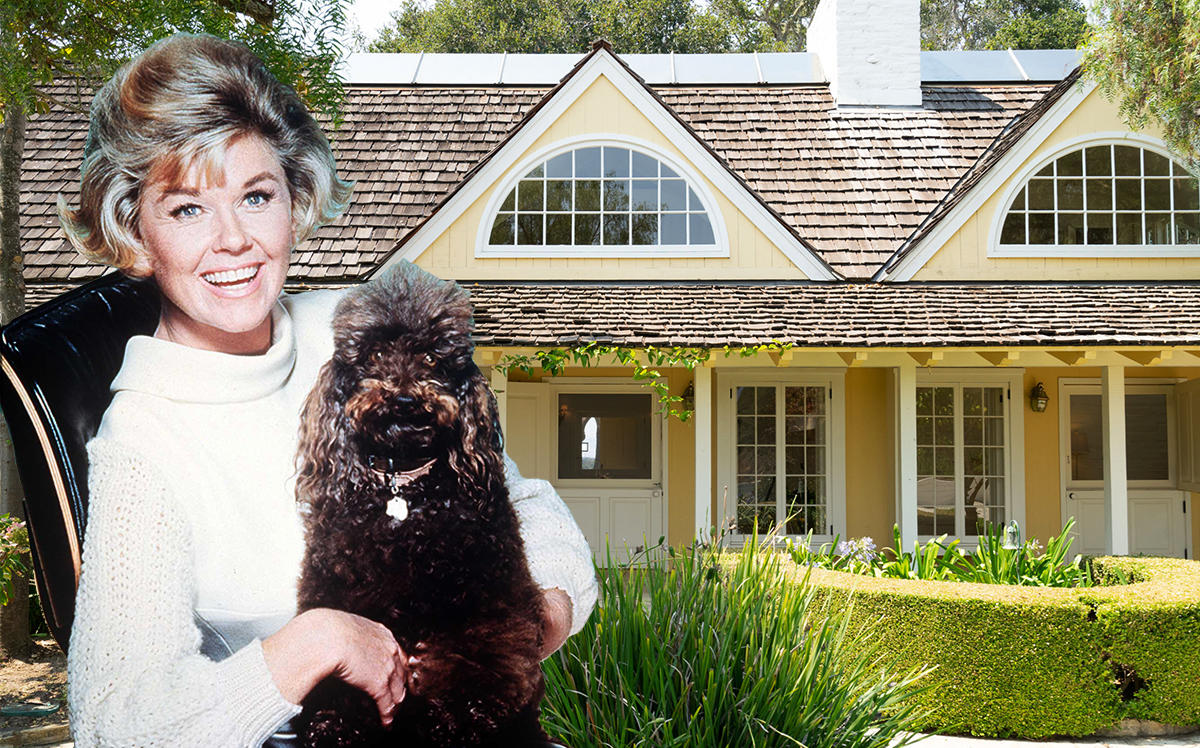 Doris Day and her Monterey home (Getty, Wayne Capili/Sotheby’s)