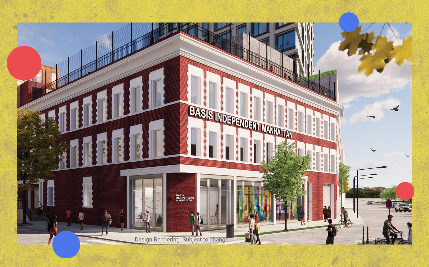 A rendering of 556 West 22nd Street (Photo by BASIS Independent Schools)