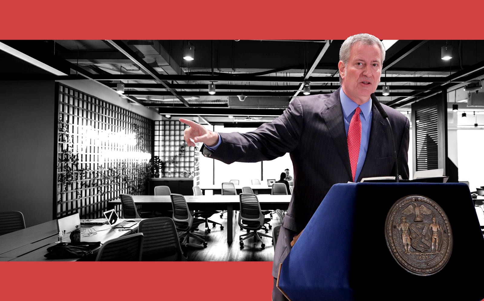 Following pressure from business leaders, Mayor Bill de Blasio calls for the return to the office (Getty)