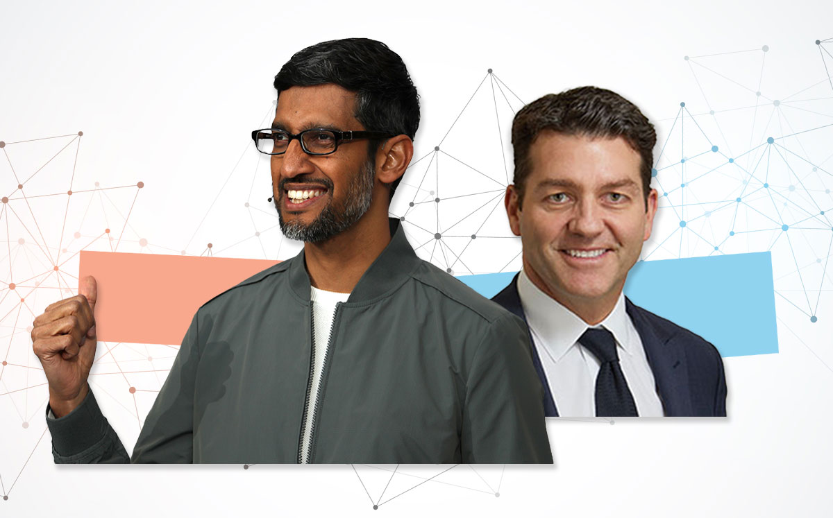 Google CEO Sundar Pichai, and Lendlease’s Denis Hickey