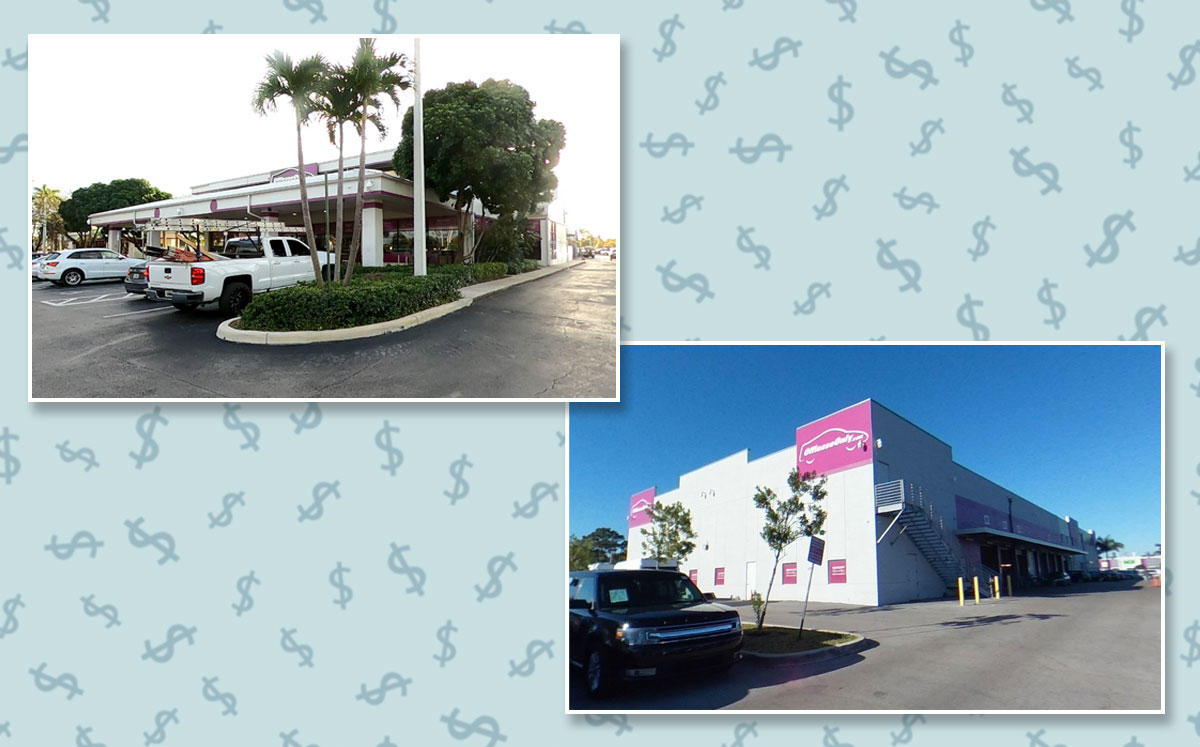827 South SR 7, Fort Lauderdale & 1200 South Congress Ave, West Palm Beach (Credit: Google Maps)