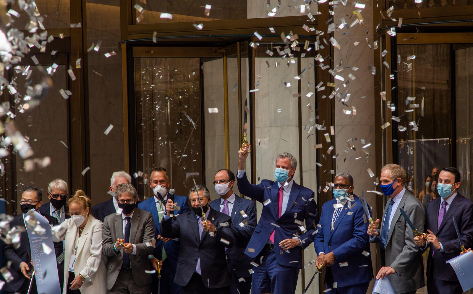 SL Green cut the ribbon on One Vanderbilt Monday as business leaders push companies to return to the office (Credit: Jakob Kahlin)