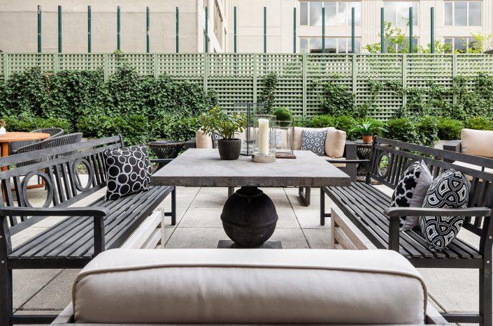 The private outdoor terrace at 199 Mott Street (Modlin Group)