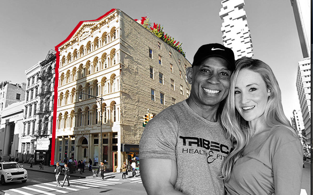 107 Chambers Street and Allison and Frederick Thompson (Google Maps, Tribeca Health & Fitness) 