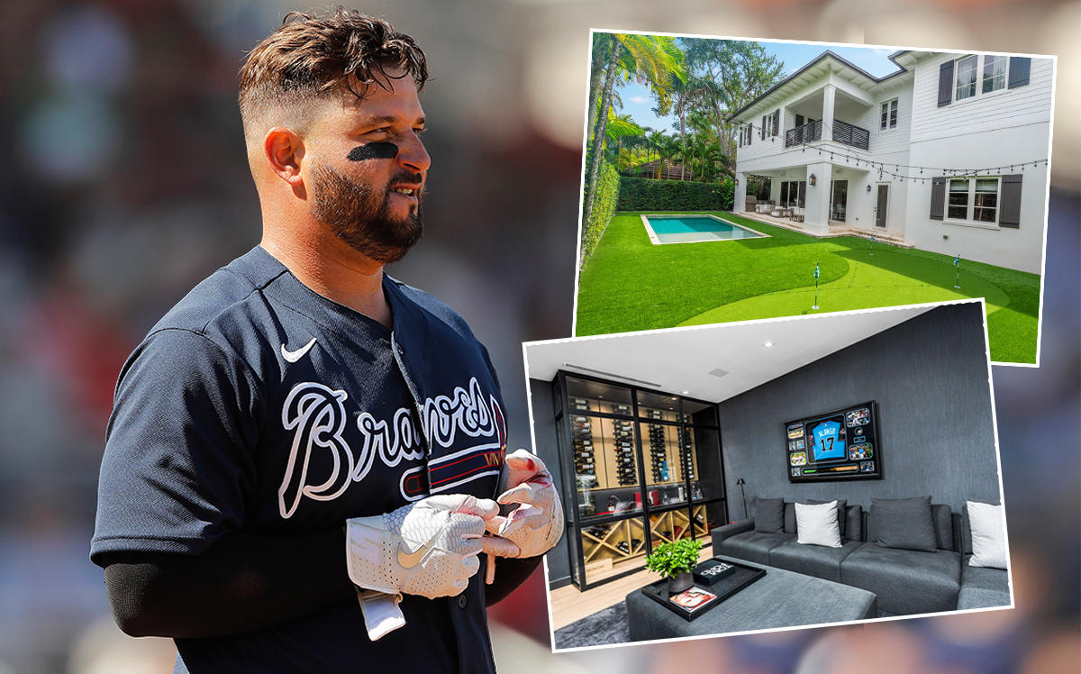 Yonder Alonso and 7263 Southwest 53rd Court (Getty)