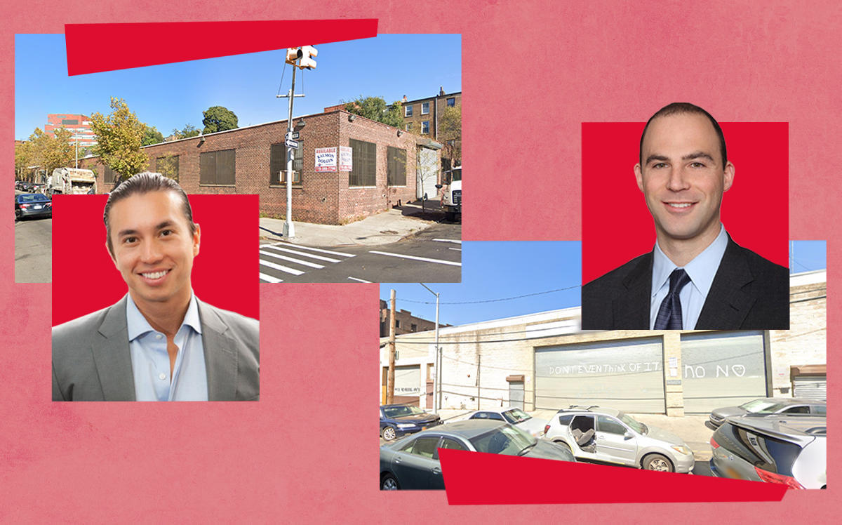 From left: 580 Gerard Avenue and buyer Joshua Schuster of Silverback Development, and 437-441 164th Street with buyer Jason Friedland of Westrock Development (Google Maps)