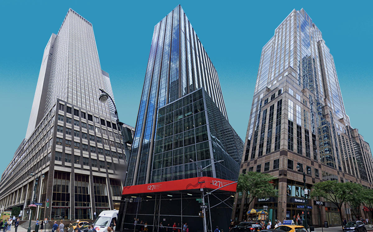 From left: 245 Park Avenue, 420 Fifth Avenue and 1271 Sixth Avenue (Google Maps)