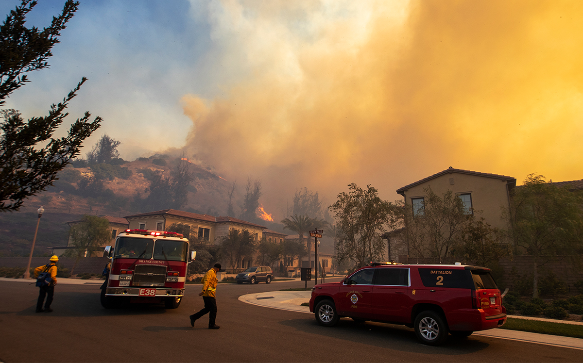 The Silverado Fire in Irvine, CA (Getty)