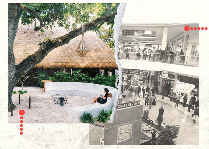 Upper Buena Vista in Miami and the Macerich-owned Green Acres Mall in New York (Upper Buena Vista, Macerich)