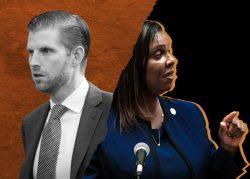Eric Trump and New York Attorney General Letitia James (Getty)