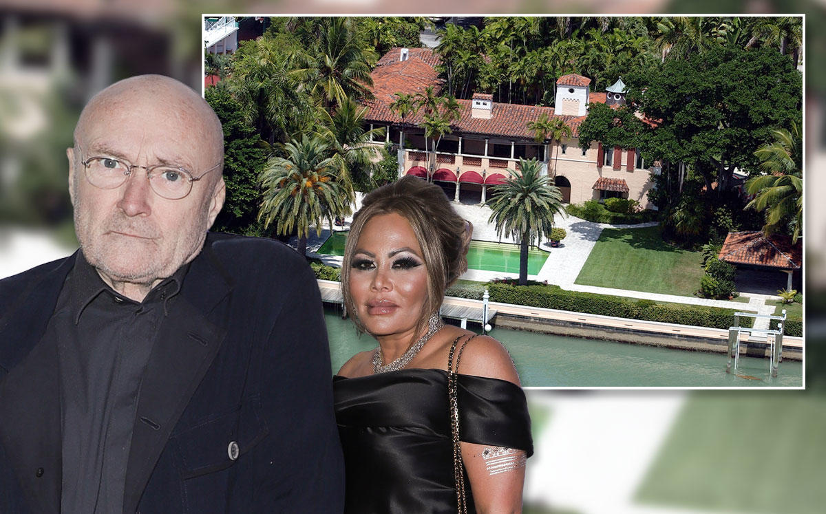 Phil Collins, Orianne Collins, and 5800 North Bay Road (Credit: Tim Chapman/Getty Images, and John Parra/Getty Images)