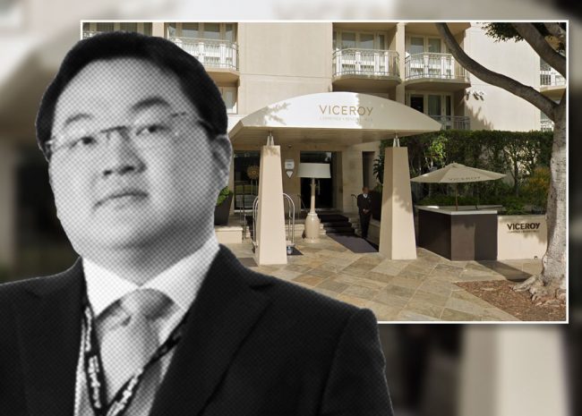 Jho Low and the hotel (Credit: Google Maps)
