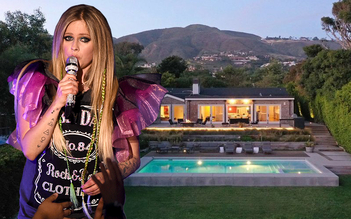 Avril Lavigne and 6453 Guernsey Avenue (Getty, Realtor)