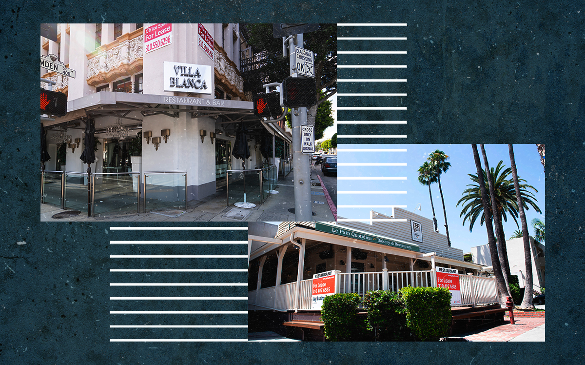 Villa Blanca in Beverly Hills and Le Pain Quotidien's West Hollywood location are just two restaurants to recently close due to the coronavirus pandemic (Getty)