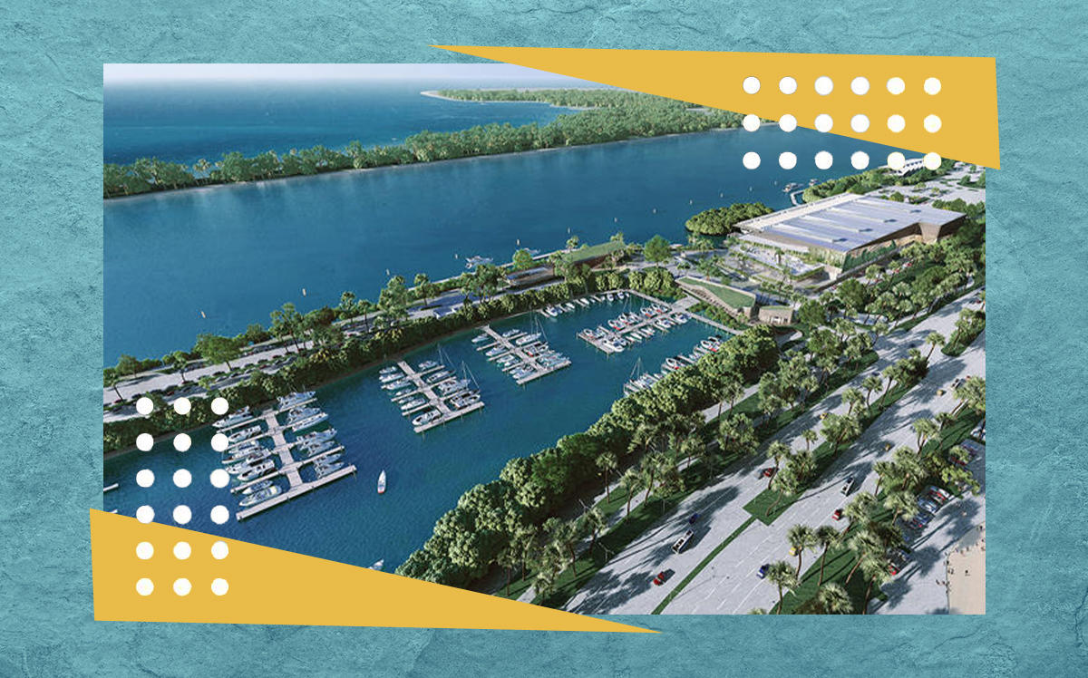 Biscayne Marine Partners’ rendering of new boat storage and marina facility