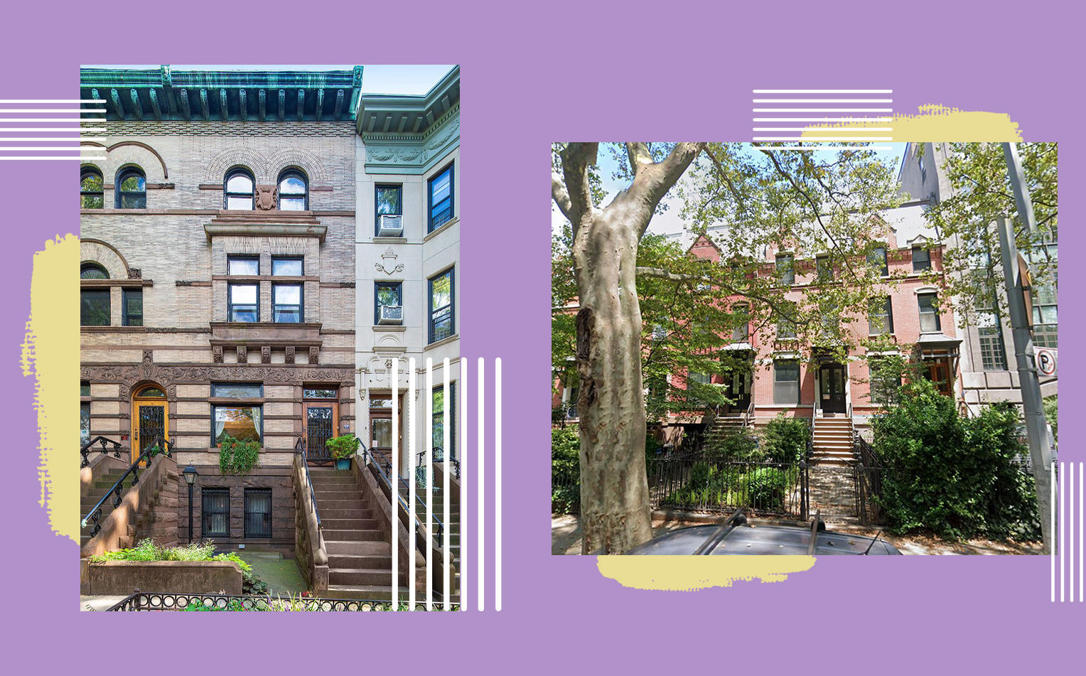 17 Polhemus Place and 7A 2nd Place in Brooklyn (Photos via StreetEasy; Google Maps)