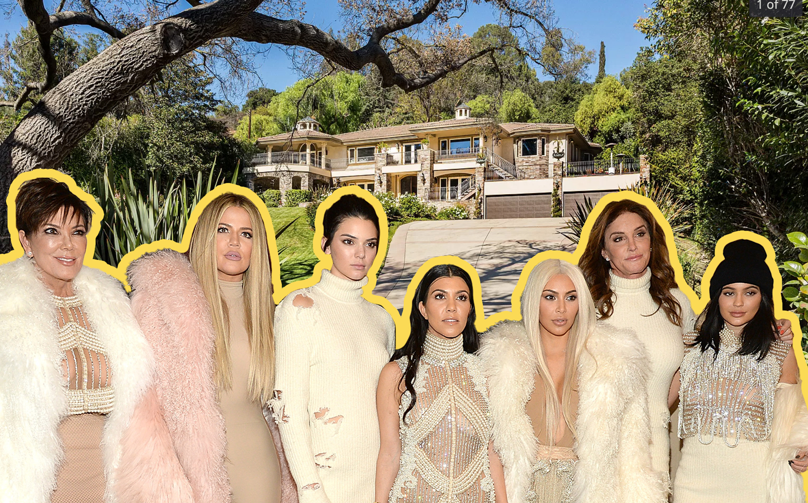 The Studio City house that stood in for Kris Jenner’s home on “Keeping Up With The Kardashians” is back on the market (Photos via Zillow; Getty)