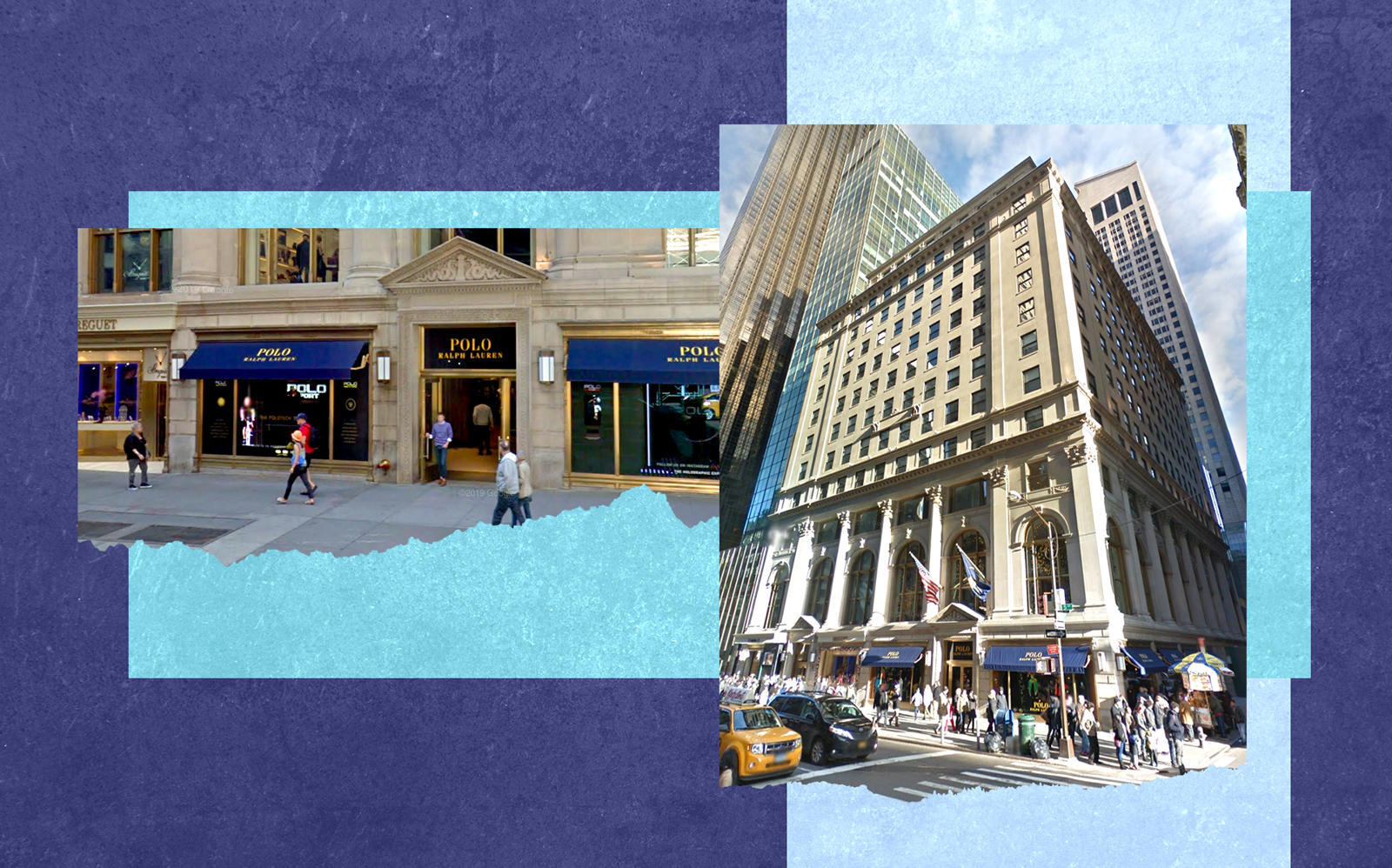 A view of the newly opened (curbsidee pickup only) Louis Vuitton 5th Ave.  flagship store, decorated with a large rainbow in honor of “Pride Month”,  New York, NY, on June 18, 2020.