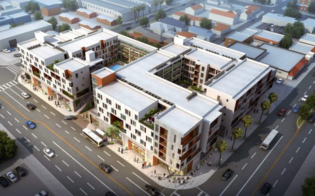 The proposed 201PCH in Long Beach would include 138 market-rate units and 25,000 square feet of commercial space.