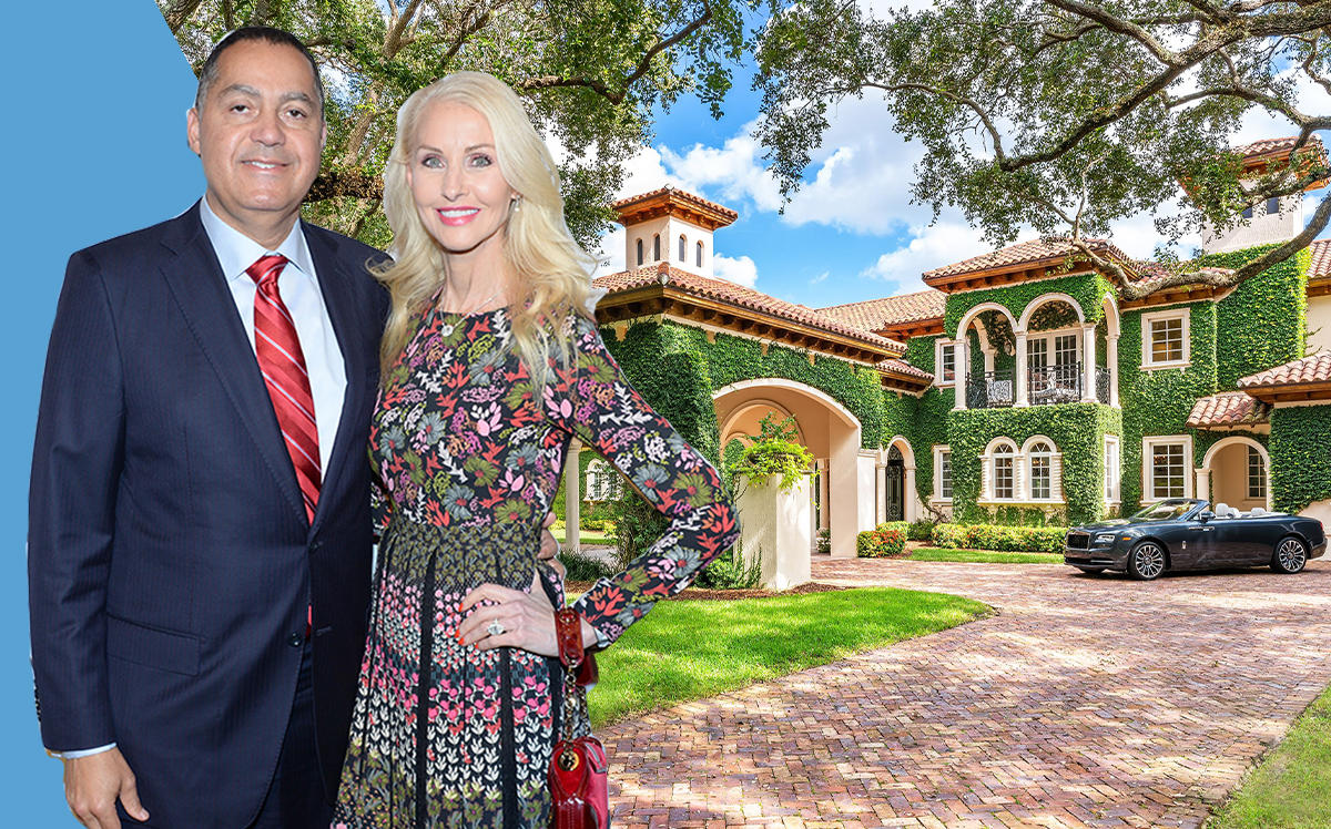 Don and Katrina Peebles with their Old Cutler Road home (Getty, The Jills Zeder Group/photography by 1 OAK Studios)