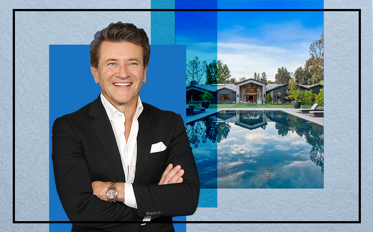 Robert Herjavec and 24400 Little Valley Rd (Getty, Redfin)