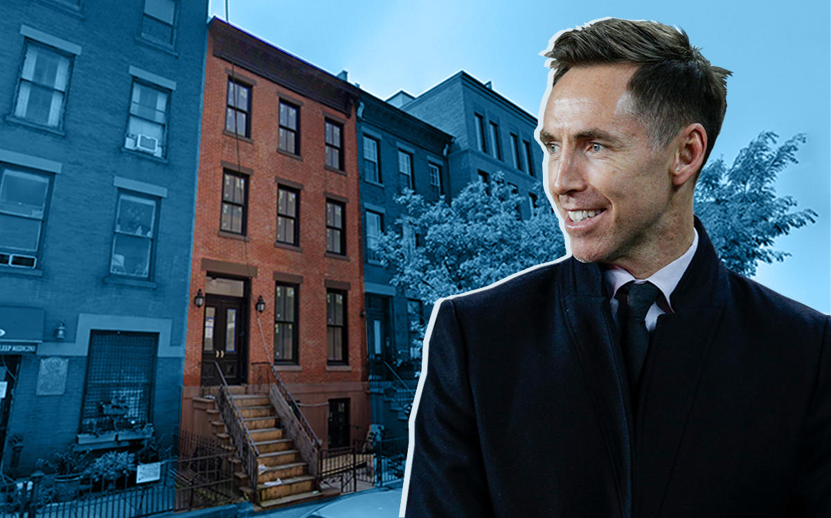 Steve Nash and his townhouse in Cobble Hill, Brooklyn (Getty, Google Maps)