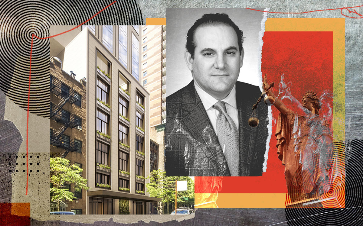 Jonathan Kalikow and a rendering of 3 Sutton Place