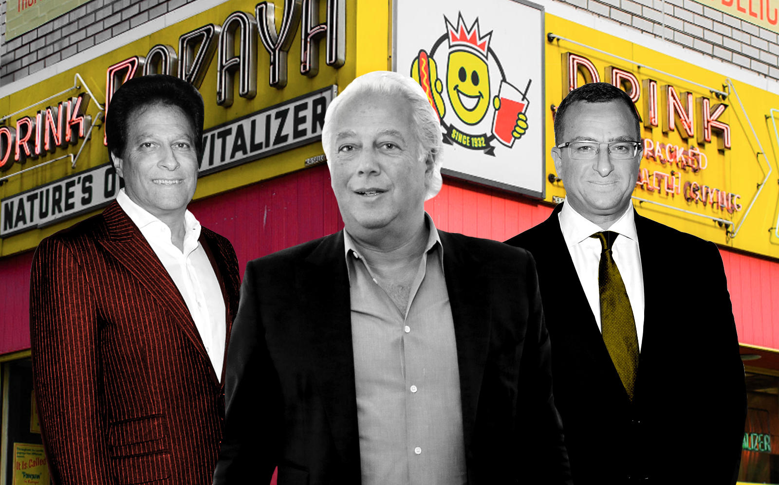 Ziel Feldman, Aby Rosen, Sharif El-Gamal, and an iconic New York hot dog restaurant top the years juiciest lawsuits. (Getty, Papaya King)