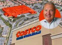 Costco CEO Craig Jelinek and 8300 Park Boulevard, Miami (Costco, Google Maps, iStock)