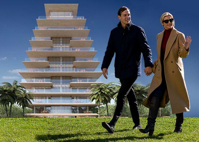 Jared Kushner and Ivanka Trump with Arte Surfside (Getty, Arte)