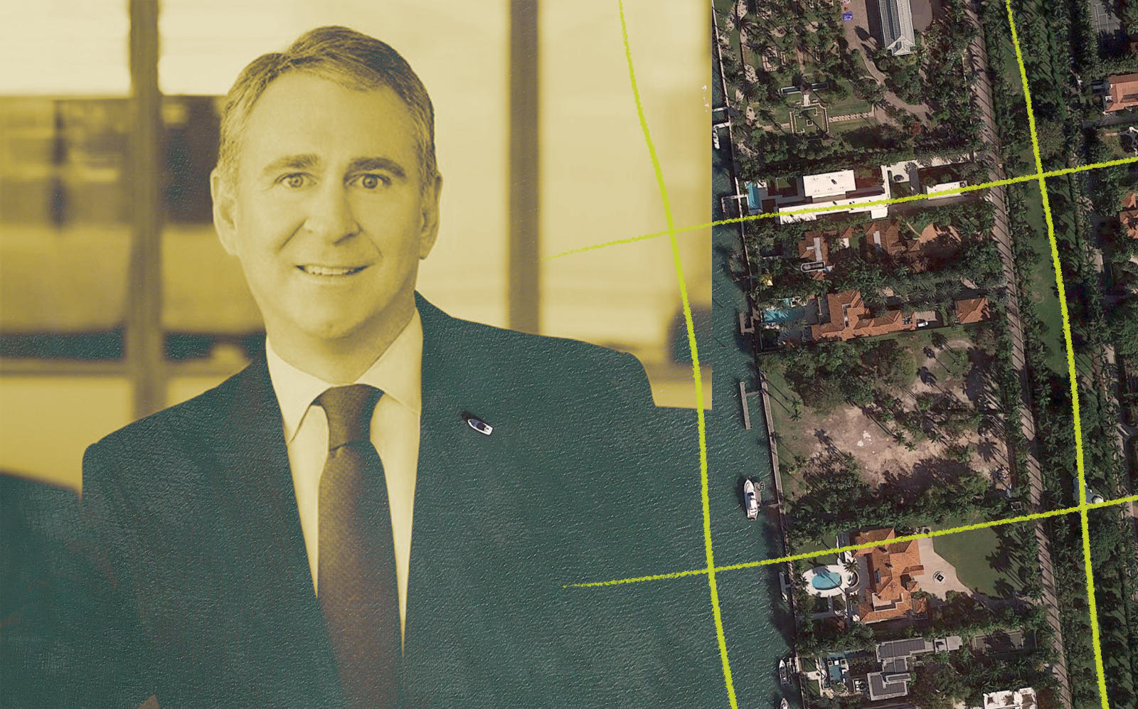 Ken Griffin and lots on Star Island Drive (Citadel, Google Maps)