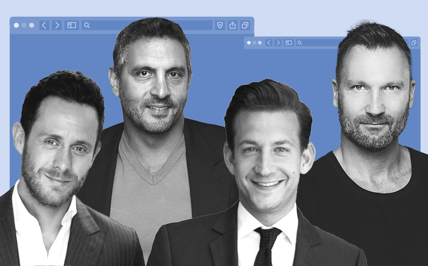 From left: PLS founders David Parnes, Mauricio Umansky, James Harris and Chris Dyson and (The Agency RE)