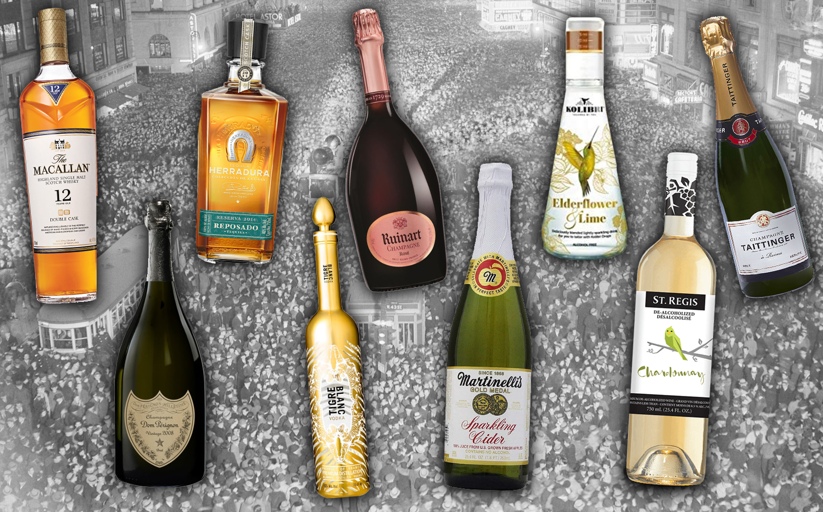 TRD’s favorites wines, spirits and non-alcoholic beverages. (Getty, Amazon, Wine.com)