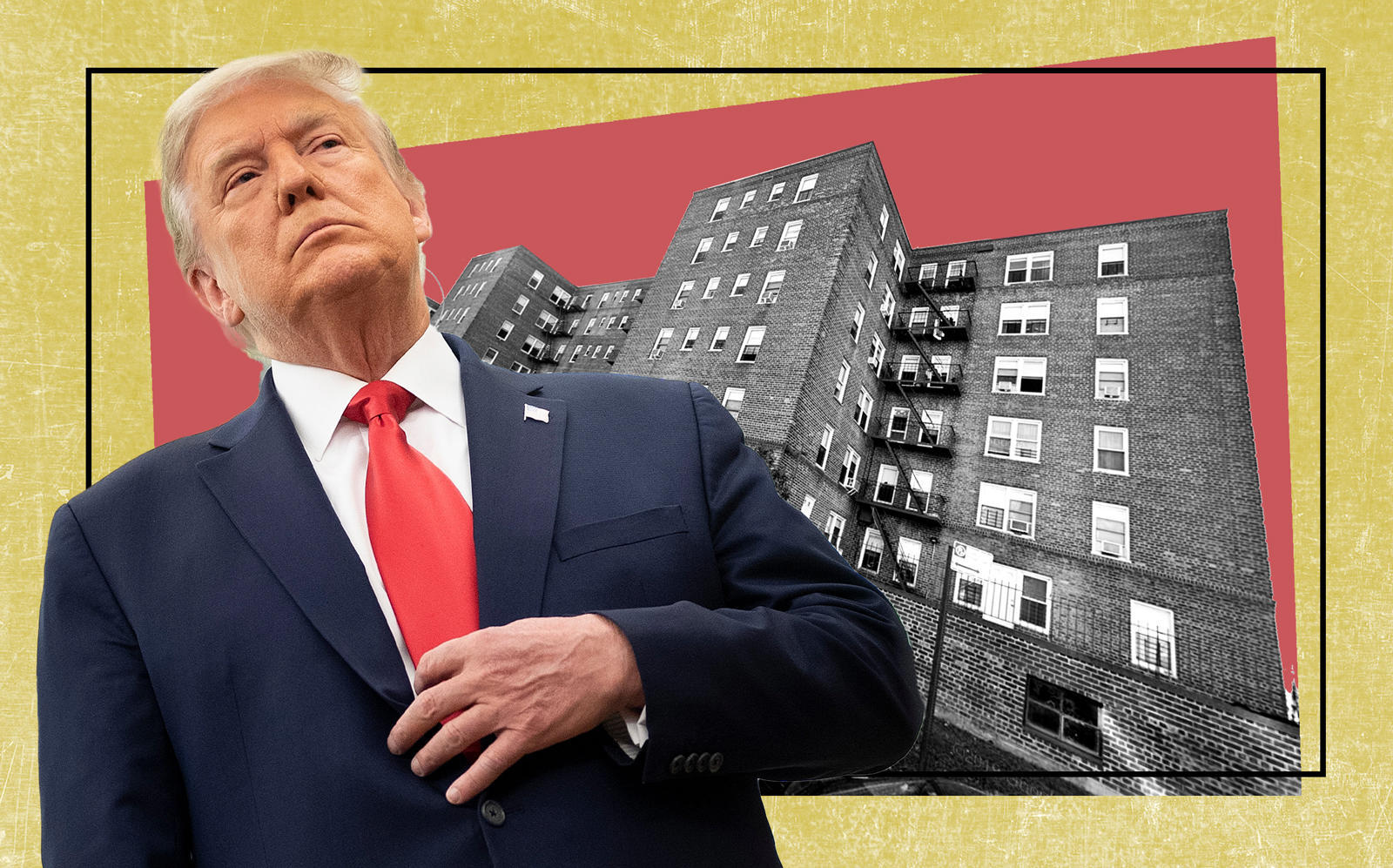 President Donald Trump and 1483 Shore Parkway in Brooklyn (Getty; Google Maps)